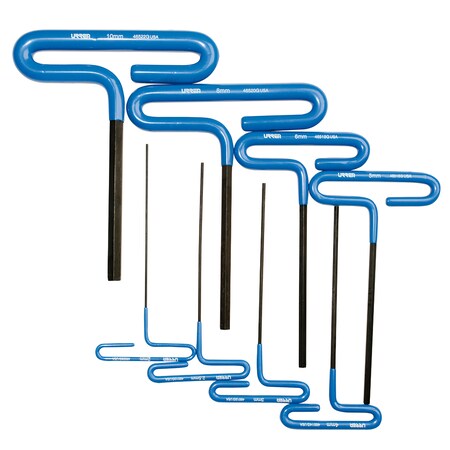 Urrea 8 Piece Metric Hex Key Set, 4966G 4966G